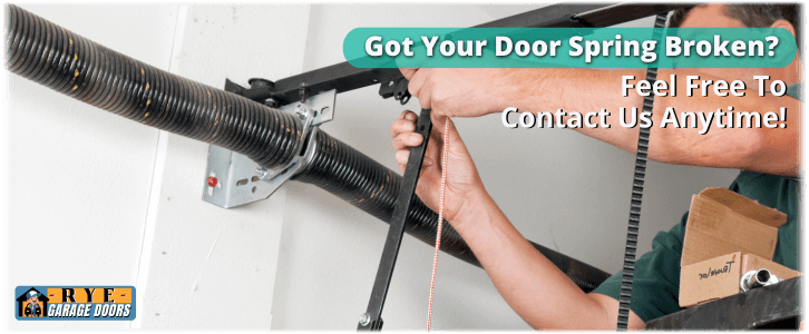 Broken Garage Door Spring Rye NY